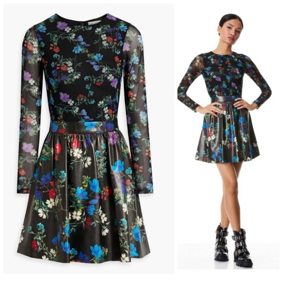 Alice + Olivia Dresses & Skirts - Alice + Olivia Chara Vegan Mini Dress size 12